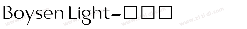 Boysen Light字体转换